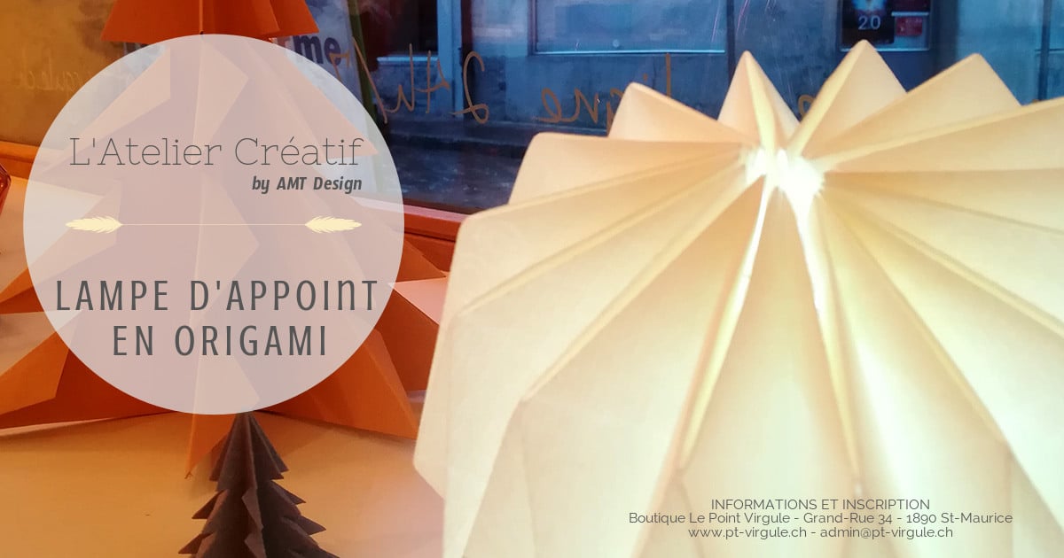 L'Atelier Créatif - Lampe d'appoint en origami (Adultes)