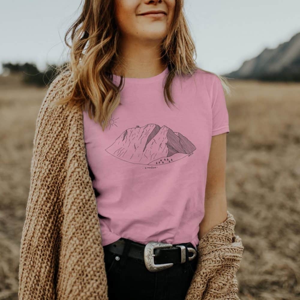 T-shirt femme Le Moléson rose