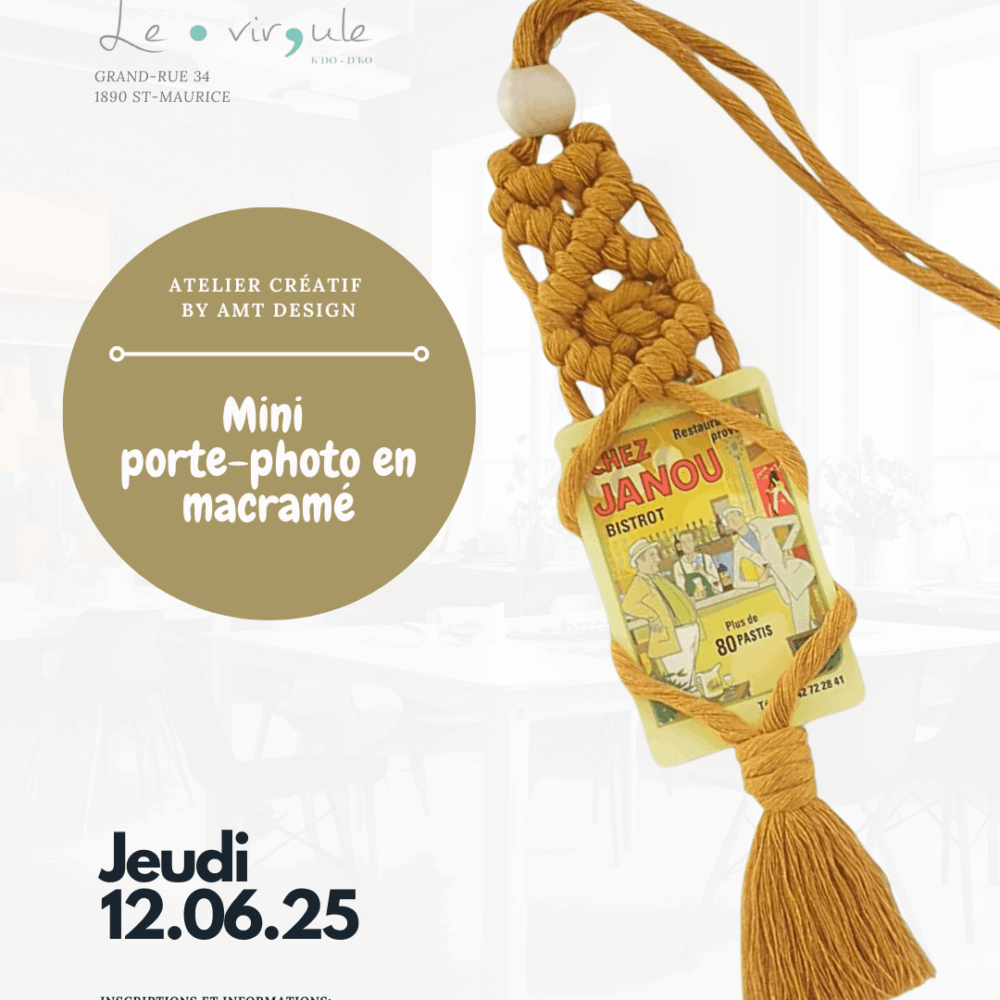 L'Atelier Créatif - Mini porte-photo en macramé