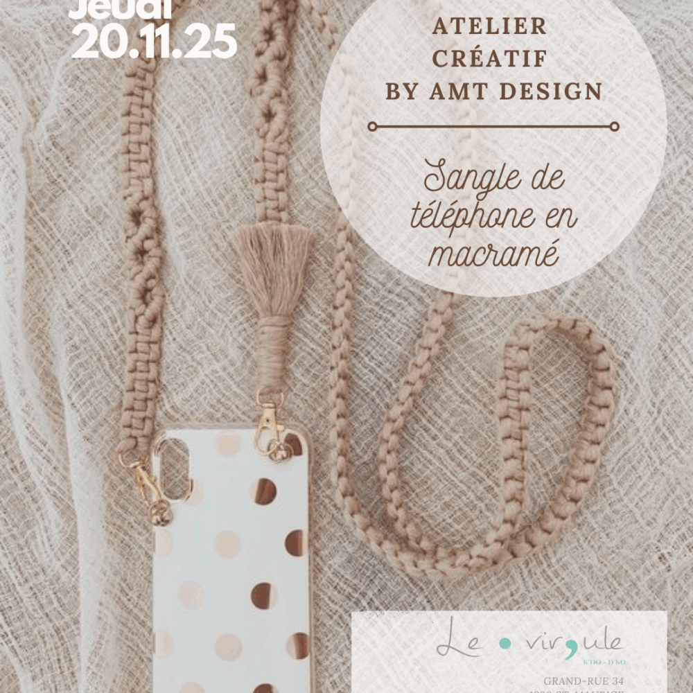 Atelier sangle téléphone origami