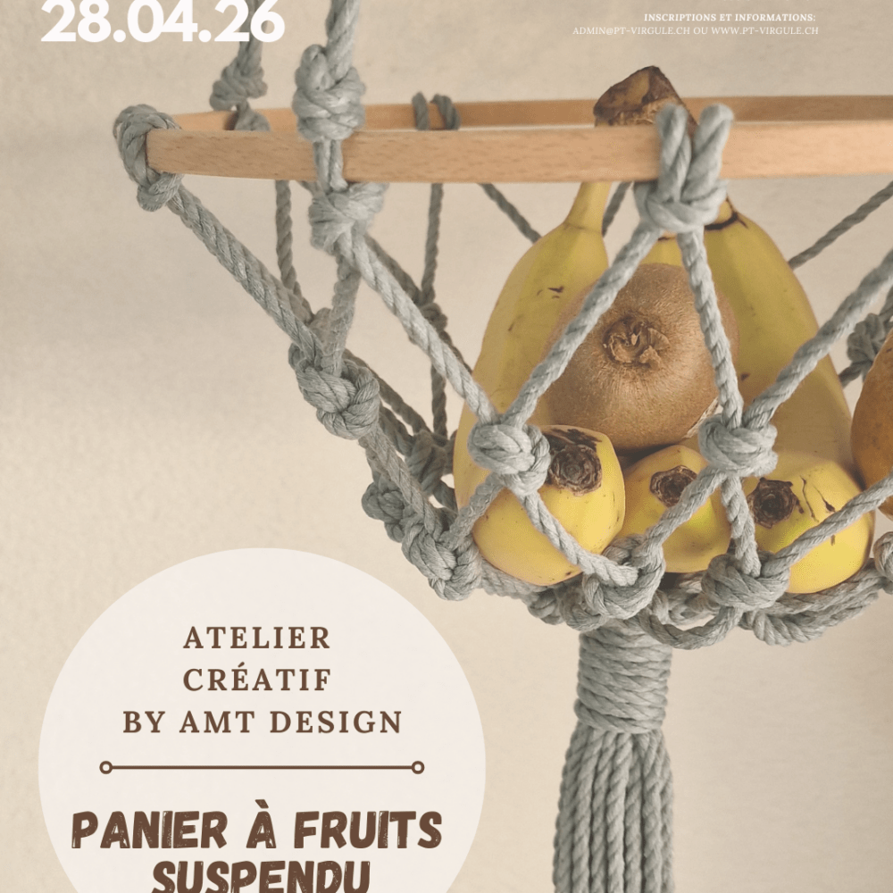 Atelier panier suspendu à fruits